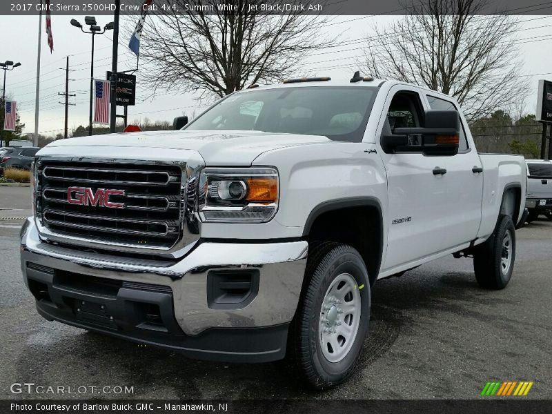 Summit White / Jet Black/Dark Ash 2017 GMC Sierra 2500HD Crew Cab 4x4