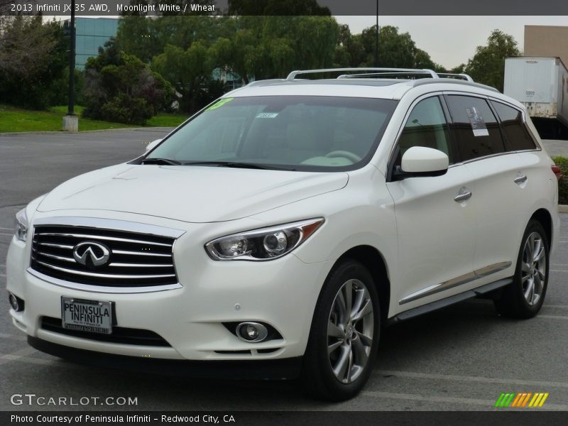 Moonlight White / Wheat 2013 Infiniti JX 35 AWD