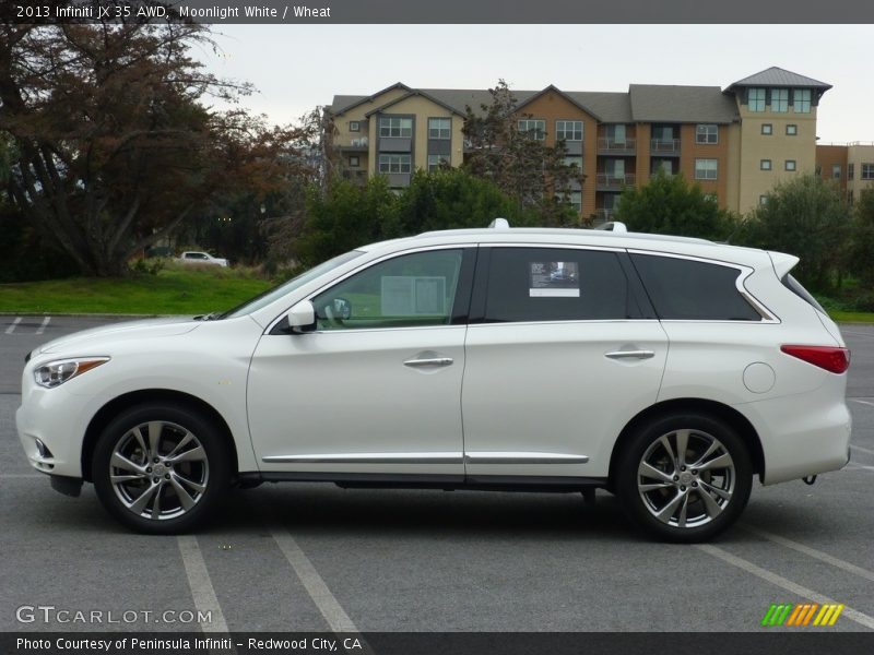 Moonlight White / Wheat 2013 Infiniti JX 35 AWD