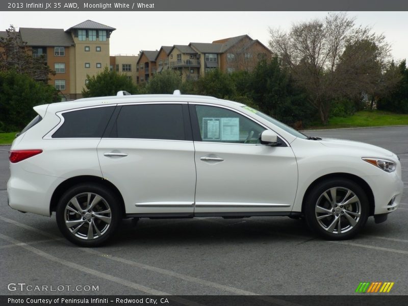 Moonlight White / Wheat 2013 Infiniti JX 35 AWD