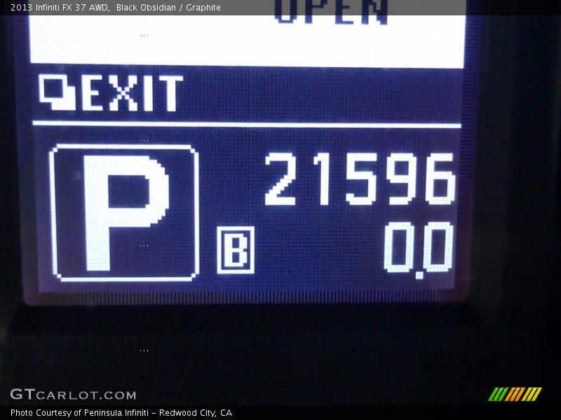 Black Obsidian / Graphite 2013 Infiniti FX 37 AWD