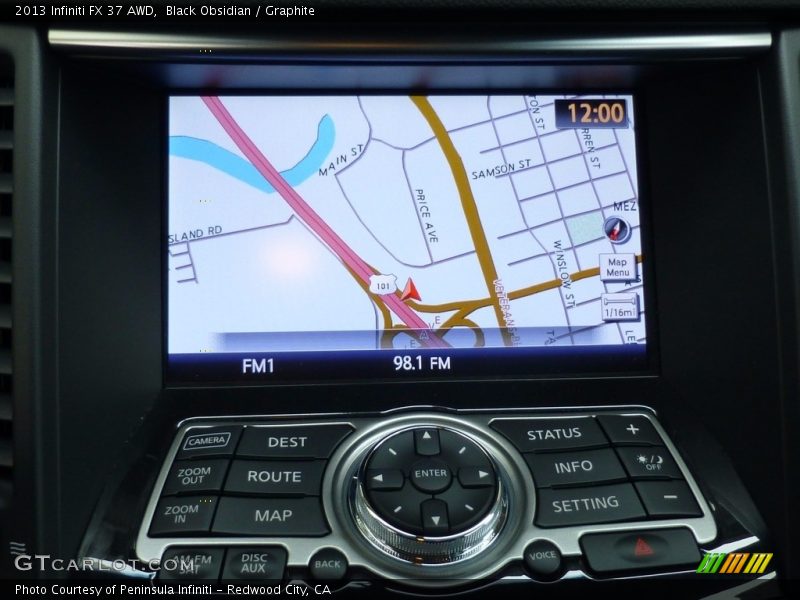 Black Obsidian / Graphite 2013 Infiniti FX 37 AWD