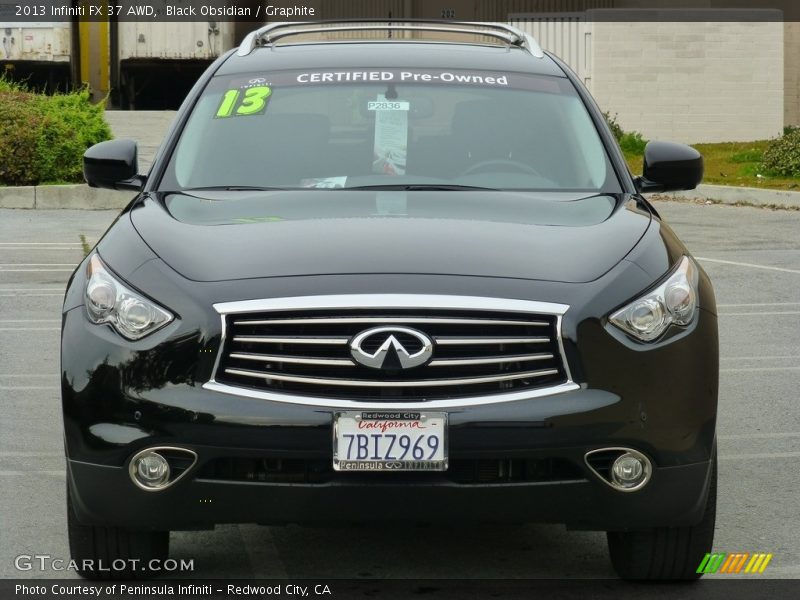 Black Obsidian / Graphite 2013 Infiniti FX 37 AWD