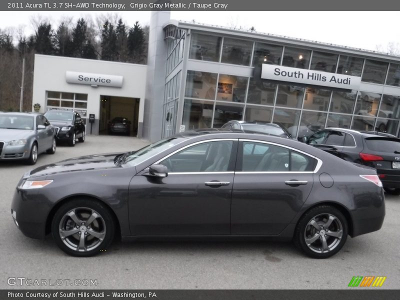 Grigio Gray Metallic / Taupe Gray 2011 Acura TL 3.7 SH-AWD Technology