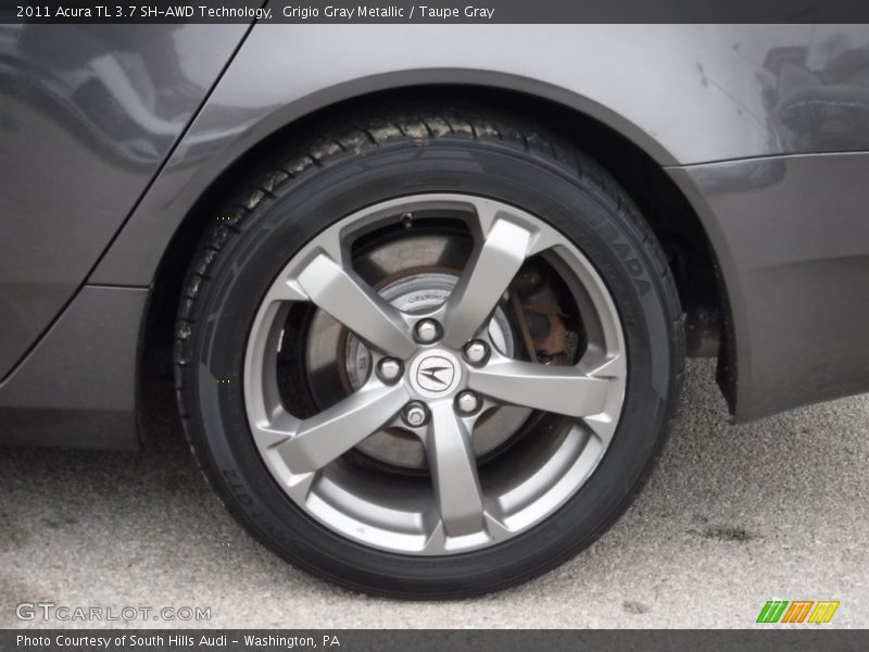 Grigio Gray Metallic / Taupe Gray 2011 Acura TL 3.7 SH-AWD Technology