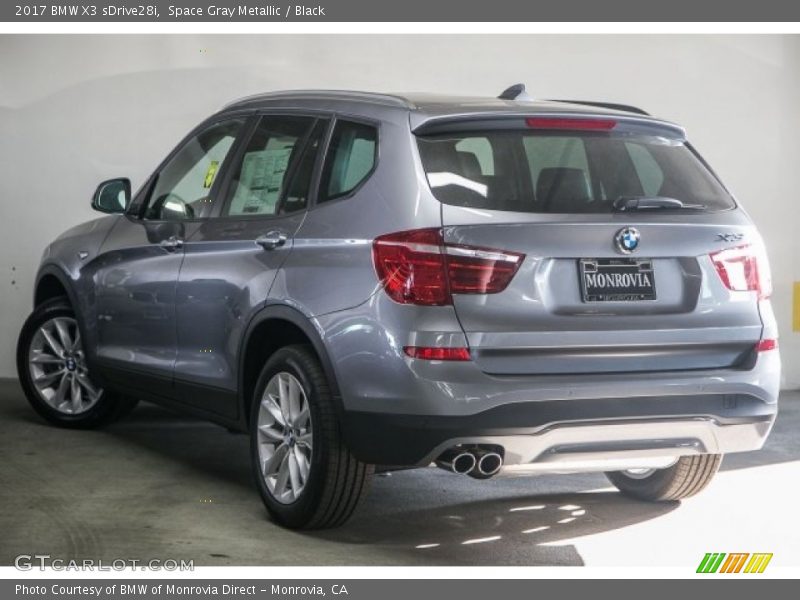 Space Gray Metallic / Black 2017 BMW X3 sDrive28i