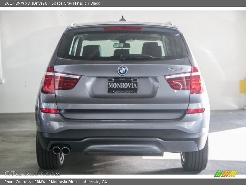 Space Gray Metallic / Black 2017 BMW X3 sDrive28i