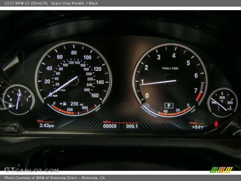 Space Gray Metallic / Black 2017 BMW X3 sDrive28i