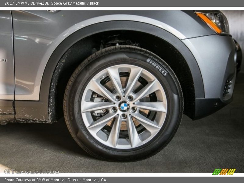Space Gray Metallic / Black 2017 BMW X3 sDrive28i