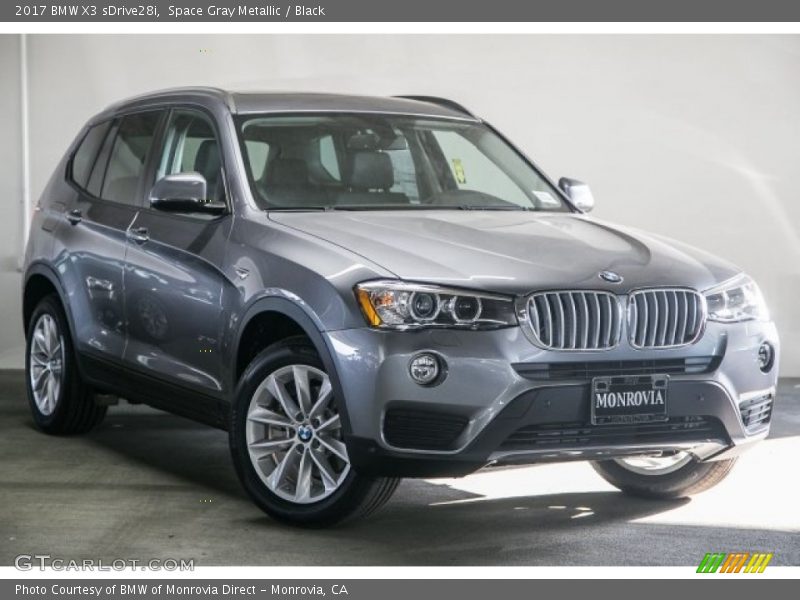 Space Gray Metallic / Black 2017 BMW X3 sDrive28i