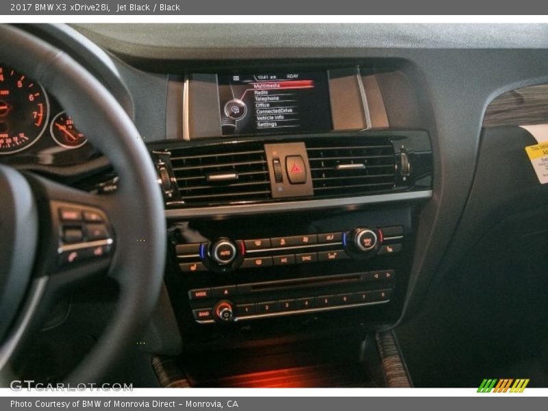 Jet Black / Black 2017 BMW X3 xDrive28i