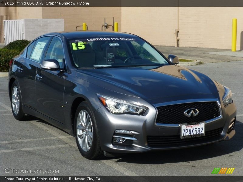 Graphite Shadow / Stone 2015 Infiniti Q50 3.7