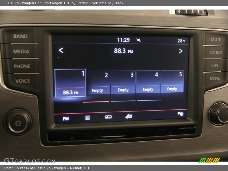 Controls of 2016 Golf SportWagen 1.8T S