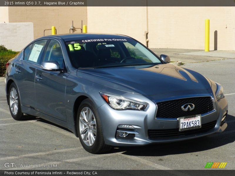 Hagane Blue / Graphite 2015 Infiniti Q50 3.7