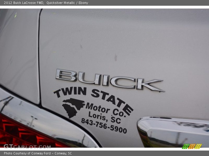 Quicksilver Metallic / Ebony 2012 Buick LaCrosse FWD