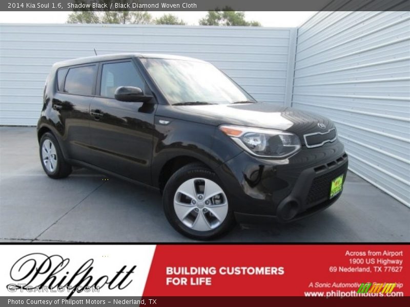 Shadow Black / Black Diamond Woven Cloth 2014 Kia Soul 1.6