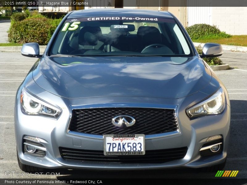 Hagane Blue / Graphite 2015 Infiniti Q50 3.7