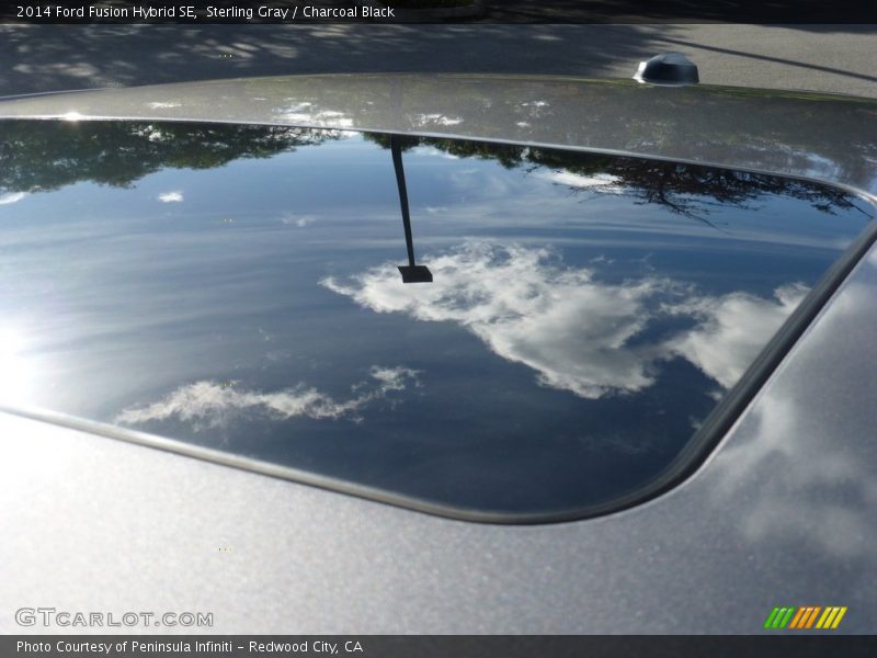 Sterling Gray / Charcoal Black 2014 Ford Fusion Hybrid SE