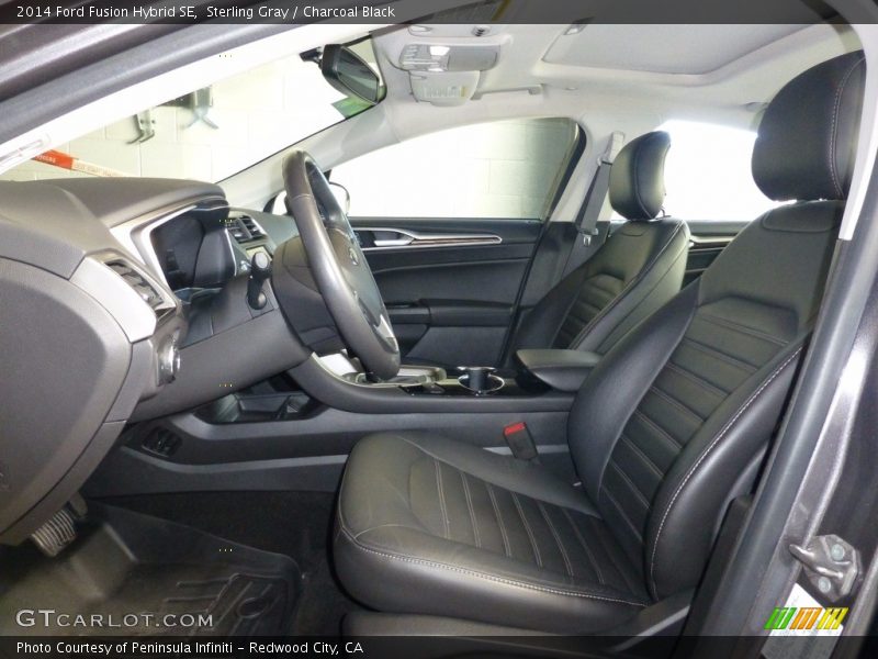 Sterling Gray / Charcoal Black 2014 Ford Fusion Hybrid SE