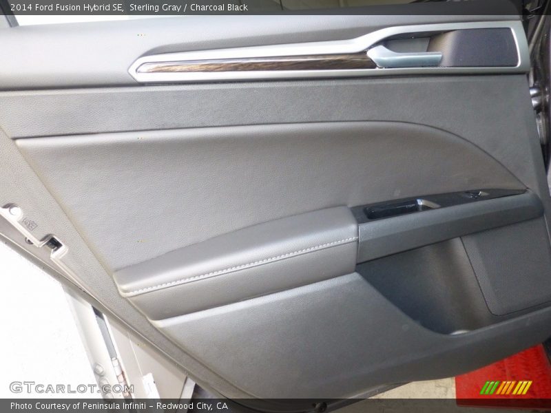 Sterling Gray / Charcoal Black 2014 Ford Fusion Hybrid SE
