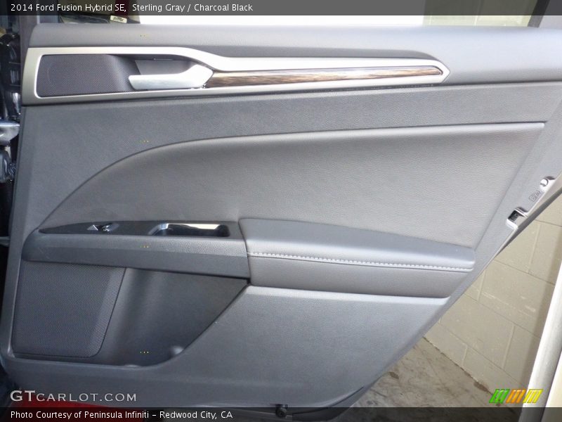 Sterling Gray / Charcoal Black 2014 Ford Fusion Hybrid SE