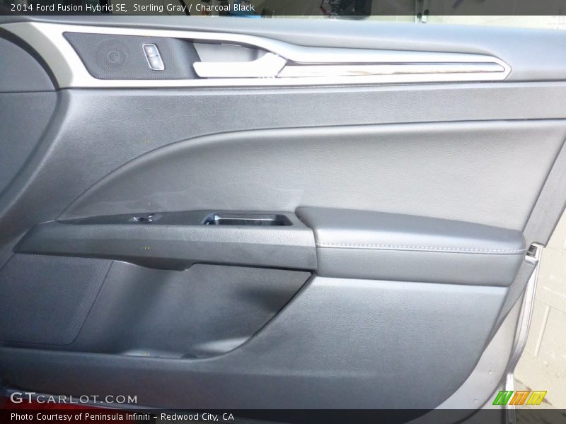 Sterling Gray / Charcoal Black 2014 Ford Fusion Hybrid SE