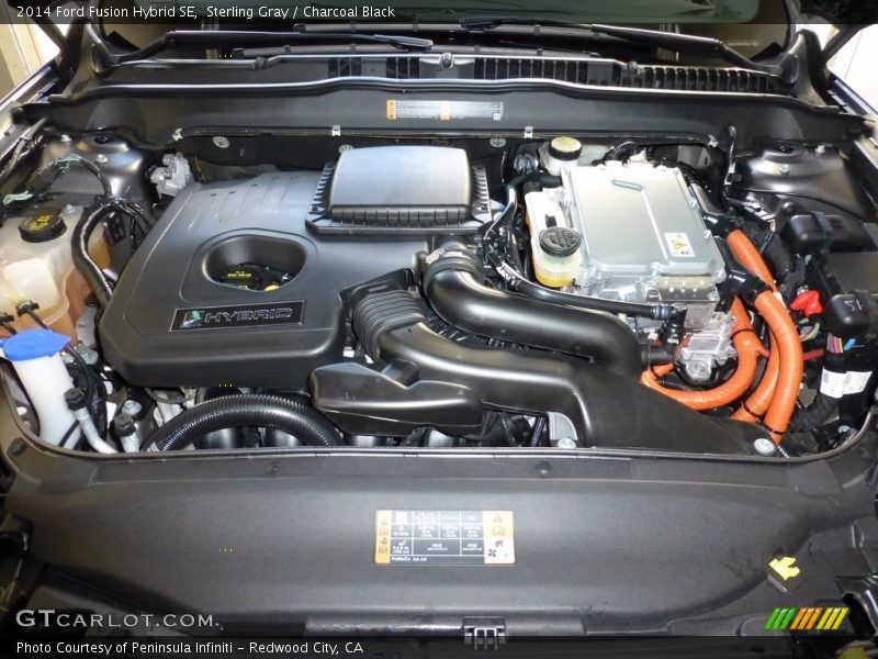 Sterling Gray / Charcoal Black 2014 Ford Fusion Hybrid SE