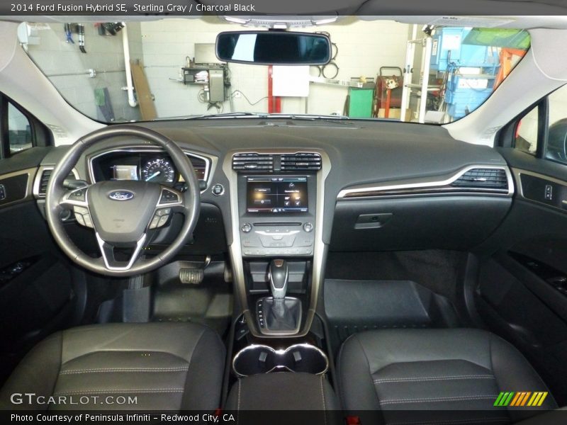 Sterling Gray / Charcoal Black 2014 Ford Fusion Hybrid SE