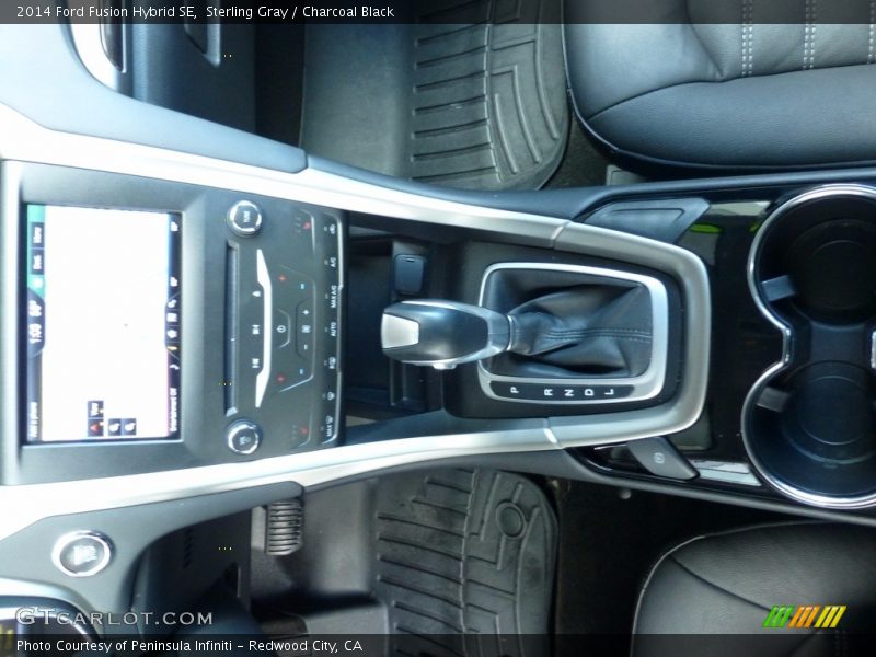 Sterling Gray / Charcoal Black 2014 Ford Fusion Hybrid SE