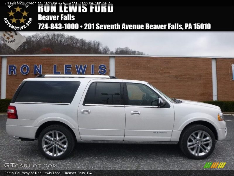White Platinum / Brunello 2017 Ford Expedition Platinum 4x4