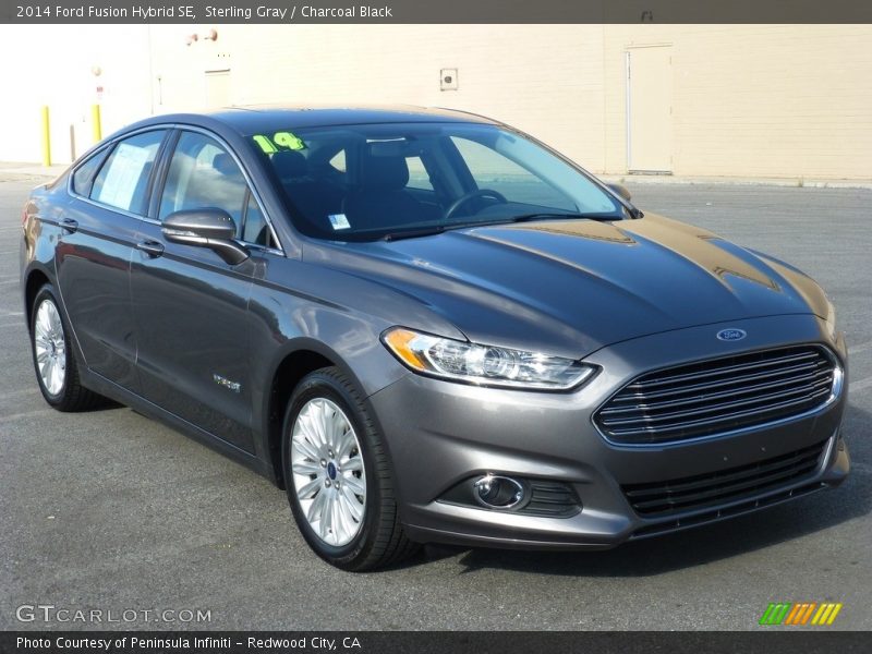 Sterling Gray / Charcoal Black 2014 Ford Fusion Hybrid SE