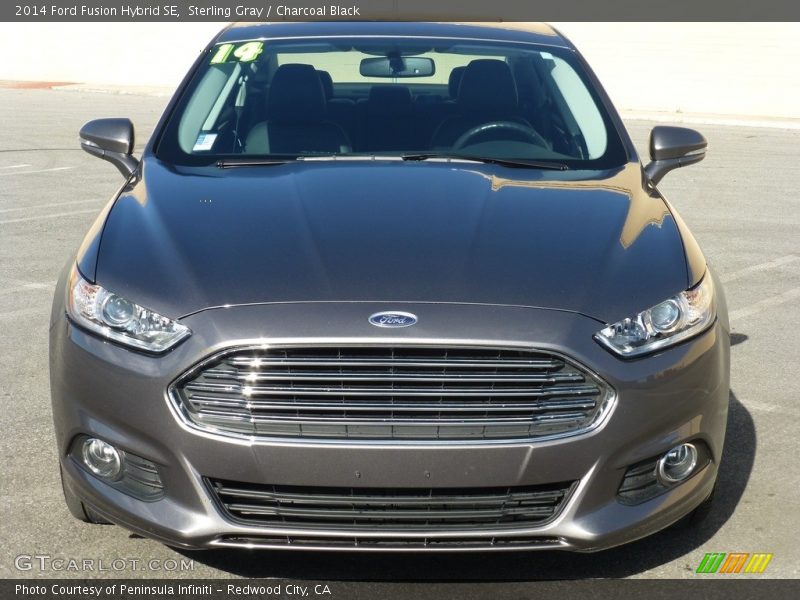 Sterling Gray / Charcoal Black 2014 Ford Fusion Hybrid SE