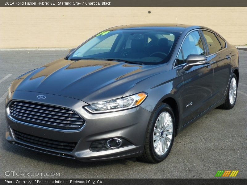 Sterling Gray / Charcoal Black 2014 Ford Fusion Hybrid SE