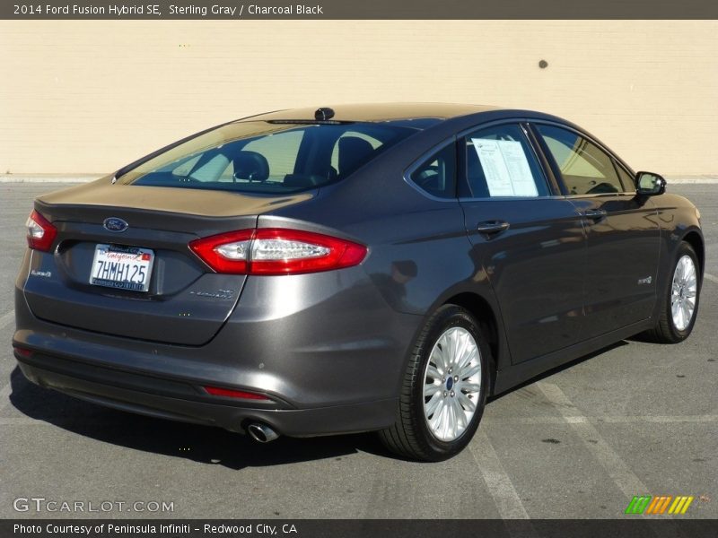 Sterling Gray / Charcoal Black 2014 Ford Fusion Hybrid SE