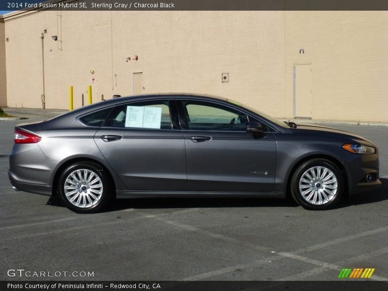 Sterling Gray / Charcoal Black 2014 Ford Fusion Hybrid SE