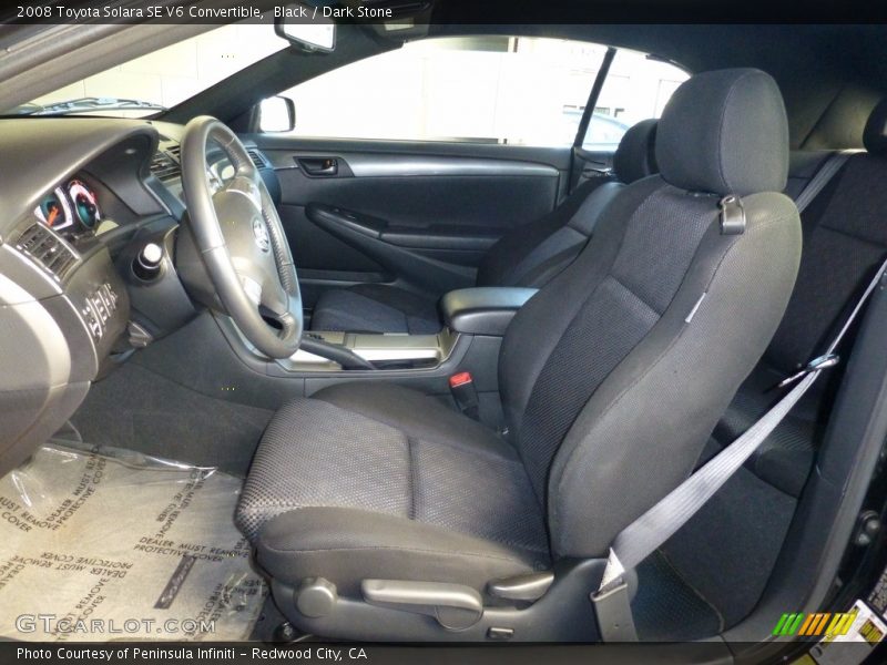 Black / Dark Stone 2008 Toyota Solara SE V6 Convertible