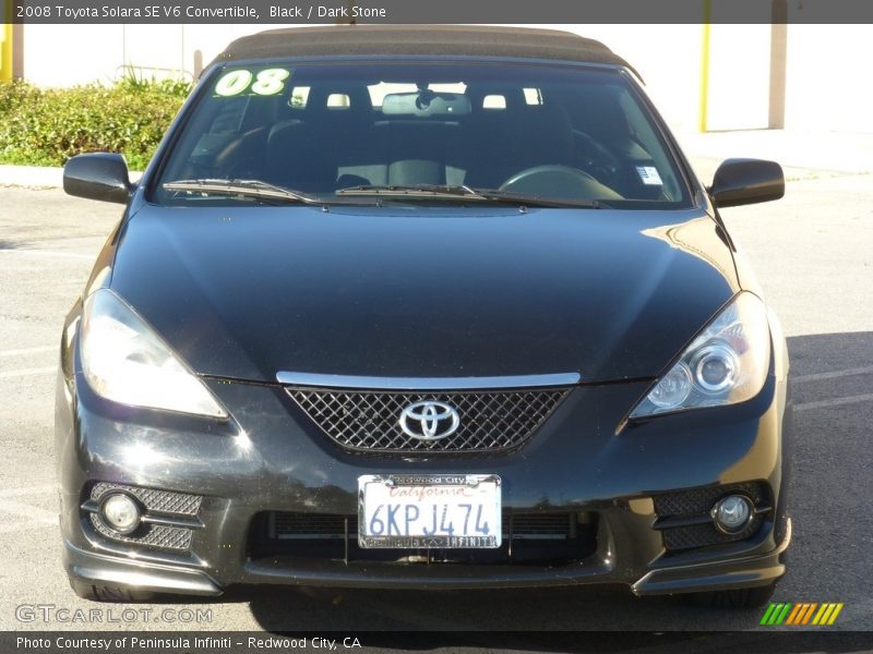 Black / Dark Stone 2008 Toyota Solara SE V6 Convertible