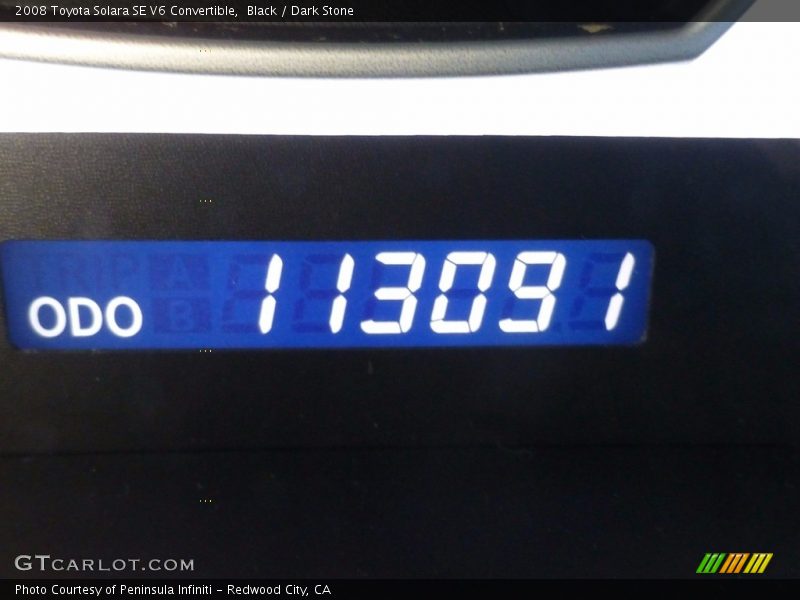 Black / Dark Stone 2008 Toyota Solara SE V6 Convertible