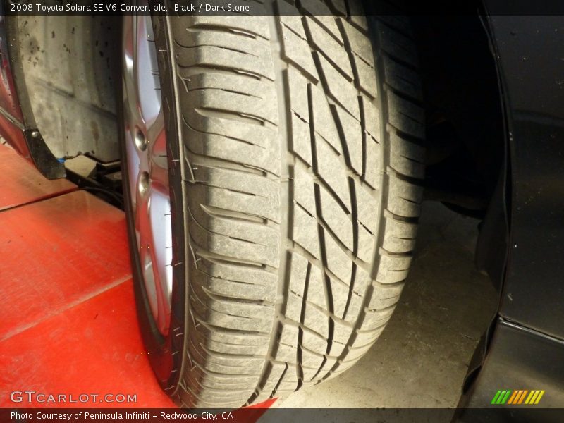 Black / Dark Stone 2008 Toyota Solara SE V6 Convertible