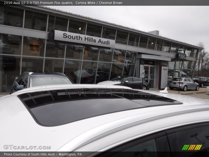Cortina White / Chestnut Brown 2016 Audi Q3 2.0 TSFI Premium Plus quattro