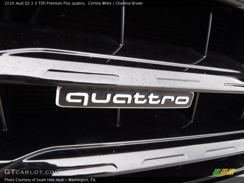 Cortina White / Chestnut Brown 2016 Audi Q3 2.0 TSFI Premium Plus quattro