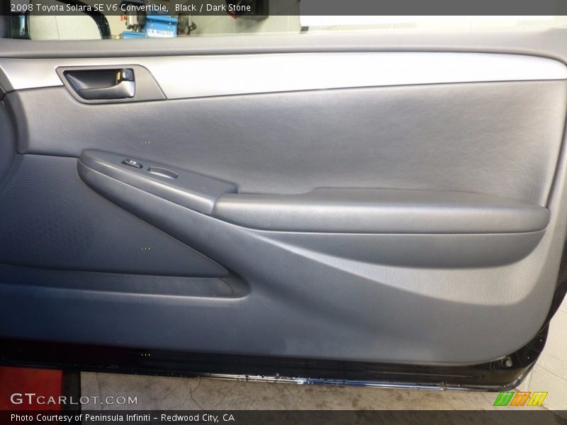 Black / Dark Stone 2008 Toyota Solara SE V6 Convertible