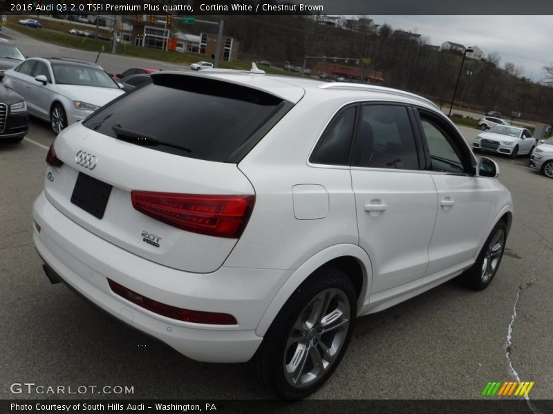 Cortina White / Chestnut Brown 2016 Audi Q3 2.0 TSFI Premium Plus quattro