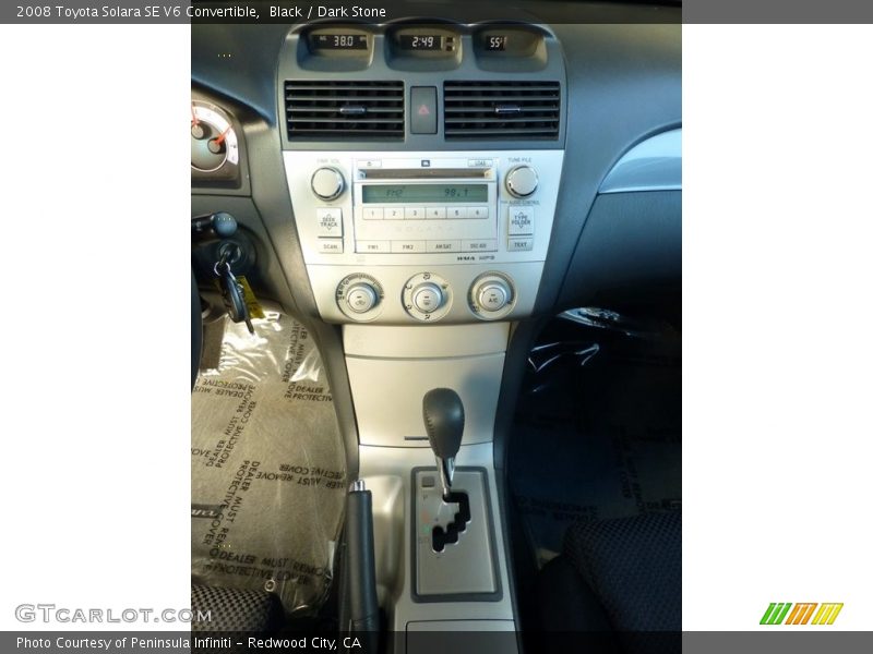 Black / Dark Stone 2008 Toyota Solara SE V6 Convertible