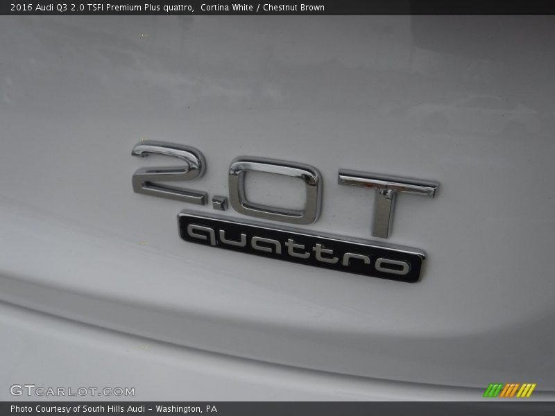 Cortina White / Chestnut Brown 2016 Audi Q3 2.0 TSFI Premium Plus quattro