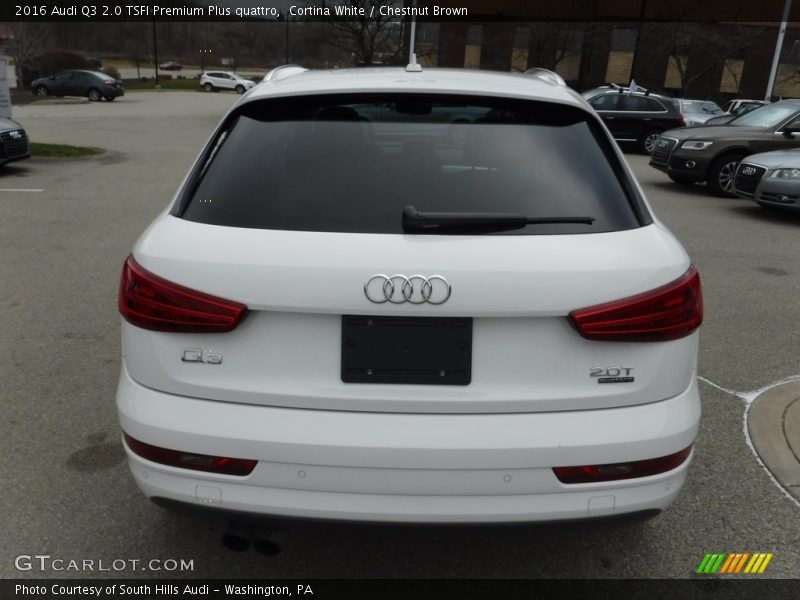 Cortina White / Chestnut Brown 2016 Audi Q3 2.0 TSFI Premium Plus quattro