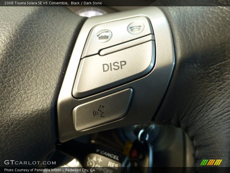 Black / Dark Stone 2008 Toyota Solara SE V6 Convertible