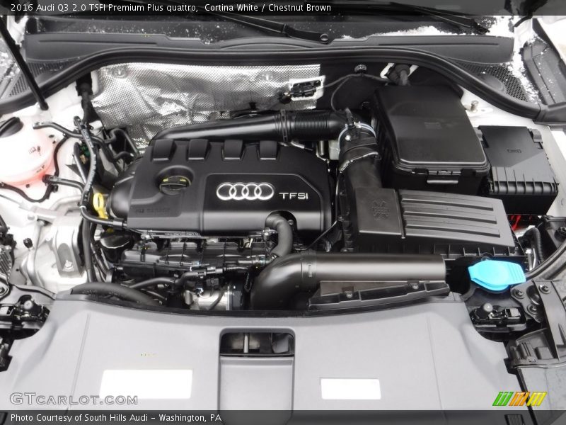 Cortina White / Chestnut Brown 2016 Audi Q3 2.0 TSFI Premium Plus quattro