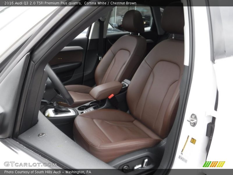 Cortina White / Chestnut Brown 2016 Audi Q3 2.0 TSFI Premium Plus quattro