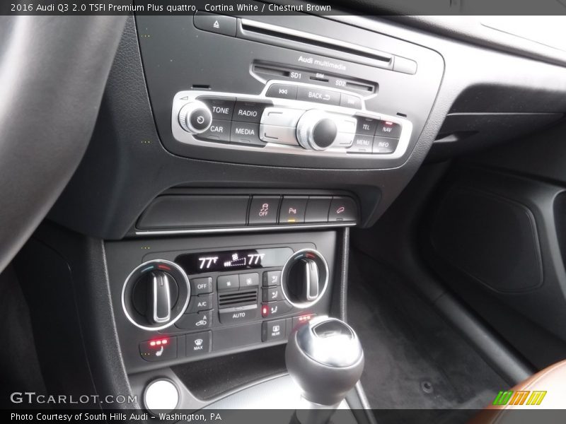Cortina White / Chestnut Brown 2016 Audi Q3 2.0 TSFI Premium Plus quattro